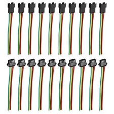 10 PCS Male To Female 2Pin Breadboard Jumper Wire 2.54mm Pitch 20cm