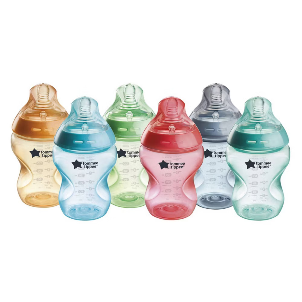 Tommee Tippee Closer To Nature Fiesta Baby Bottle - 9oz/6pk