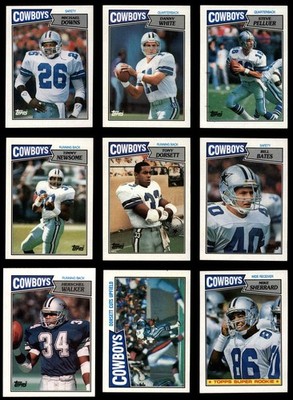 1987 Topps Cowboys Almost Complete Team Set 8 - NM/MT 7238367 (11 / 12 cards)