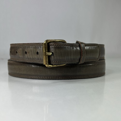 #ad Trafalgar Worn Light Brown Leather Dress Belt Men#x27;s Size 34 $17.25