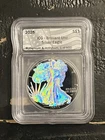 2025 $1 American Silver Eagle ICG BU Black Ruthenium Hologram Edition  1 Of 500