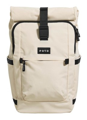 eoto Tall41 Rolltop Backpack Rucksack Rucksack Creme - Beige creme schwarz Neu