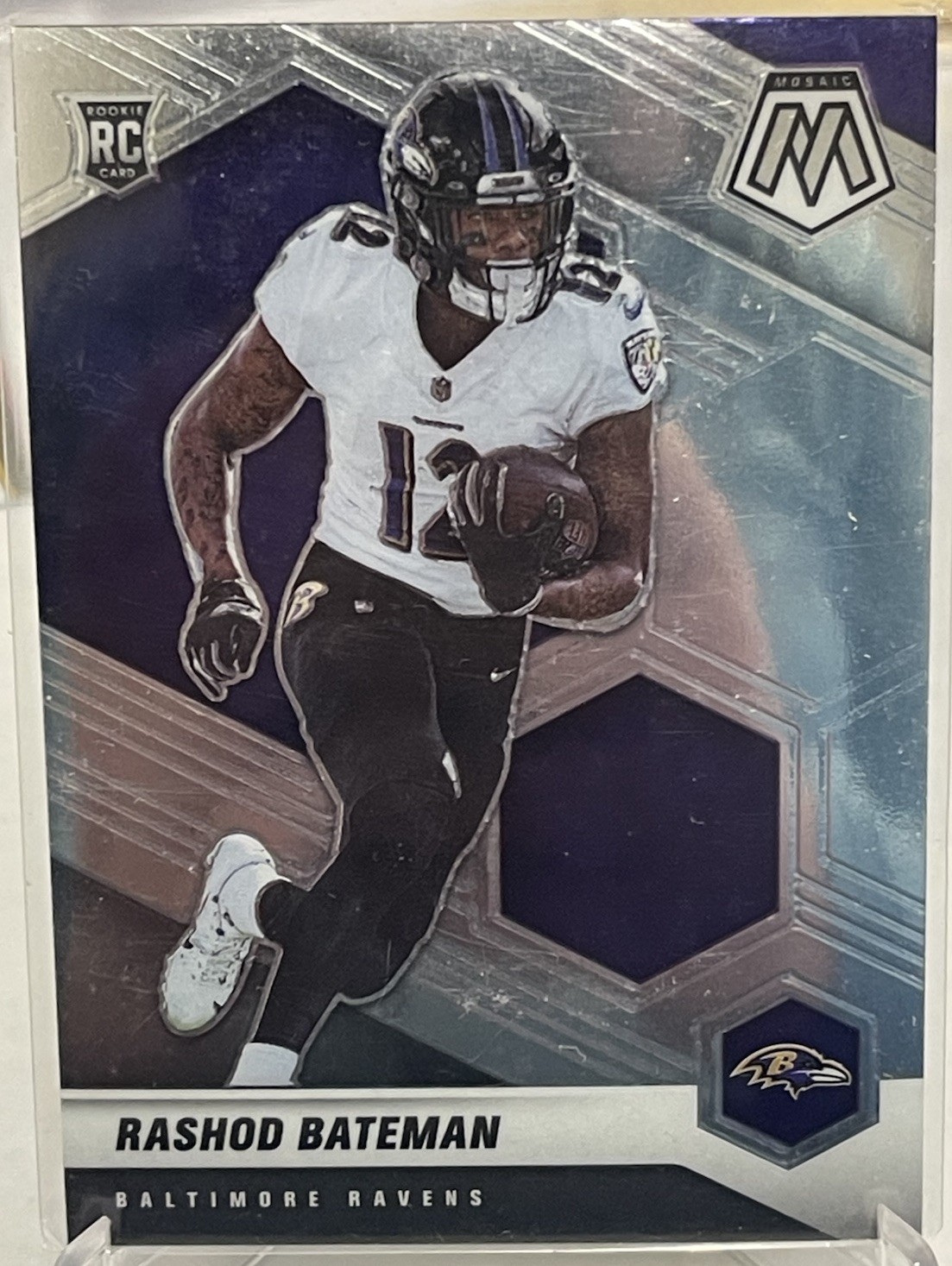 Rashod Bateman 2021 Panini Mosaic #310 Rookie Baltimore Ravens