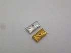 Lot of 2 Vintage Barbie Doll Silver and Gold Dimpled Clutch Bags