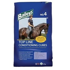 Baileys No.4 Top Line Conditioning Cubes Horse Feed 20KG - Barley-free 1.21 per kilo