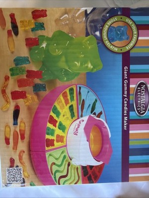 Nostalgia Giant Gummy Candy Maker Machine w/ Molds   Complete in Box