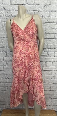 CECE WOMEN'S MULTI COLOR FLORAL PRINT SLEEVELESS DRESS SIZE S