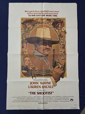 THE SHOOTIST 1976 Original 27X41 Movie Poster, John Wayne, Lauren Bacall