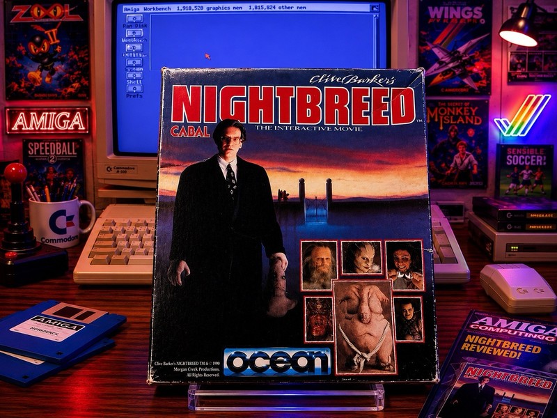 Rare Box Nightbreed: The Interactive Movie Amiga Big Box Complete with Manual