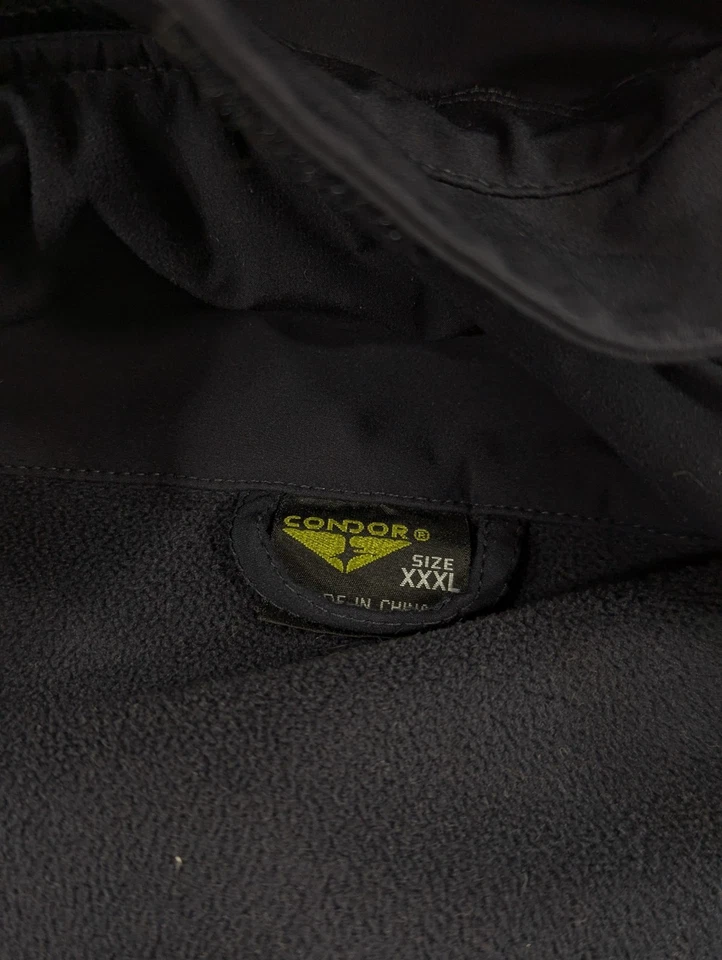 Condor Summit Jacket 3XL Navy Soft Shell Fleece Lined Hood Drone Pilot Patch - Image 4 of 4