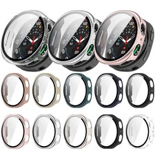 PC Tempered Glass Case For Samsung Galaxy Watch 9 8 40mm 44mm Bumper Cover Shell