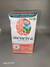 Schiff Neuriva Original Brain Performance Supplement, 45 Capsules, Exp 9/26 New