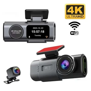Dash Cam Ultra HD 4K | Intégré GPS & WiFi "Version du câble de chargeur de voiture"