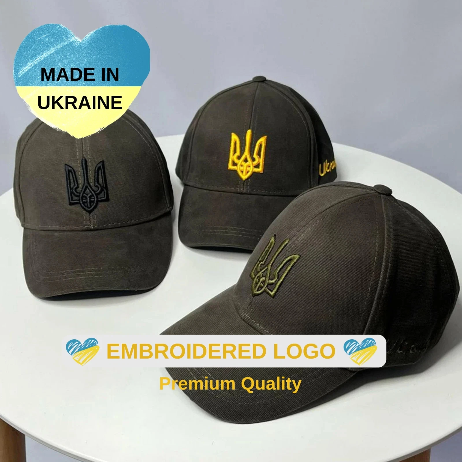 Ukrainian Hat, Cap with Embroidered Ukrainian Trident from Ukraine Sellers.
Opens in a new window or