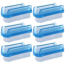 BTYMS 6 Pcs Nail Brush for Cleaning Dual-sided 6 Count Pack of 1 , Blue