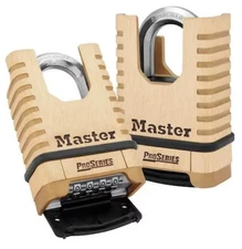 Master Lock 1177 Combination Padlock, Bottom, Brass NEW