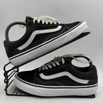 Vans Old Skool Damen-Sneaker schwarz Wildleder weiß Größe UK 6,5 Low-Top 751505