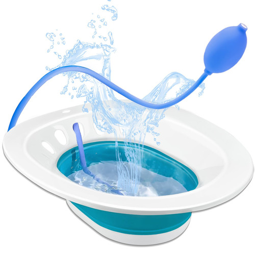 Sitz Bath for Hemorrhoids, Sitz Bath for Toilet Seat, Postpartum Care, Perine...