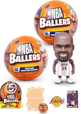 NBA Ballers, Serie 2 Sammelfigur von ZURU(2 Kapsel), Mehrfarbig/Meereswellen