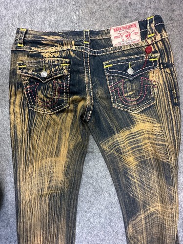 Jeans skinny True Religion donna Joey Super T taglia 36 x 31 USA invecchiato - Foto 11 di 12