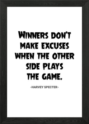 Harvey Specter Quotes Framed Wall Art Poster Canvas Print Picture