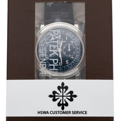 Patek Philippe Chronograph Platinum Manual Wind Watch 42mm Blue Dial 5070P-001