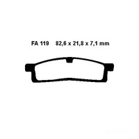 Bremsbelag Ebc FA119TT Vorne FüR Yamaha Yz 85 Sw 17 14 Zoll Rad Bj. 2002-2017