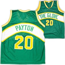 Seattle Supersonics Gary Payton Autographed Signed Green Jersey JSA
