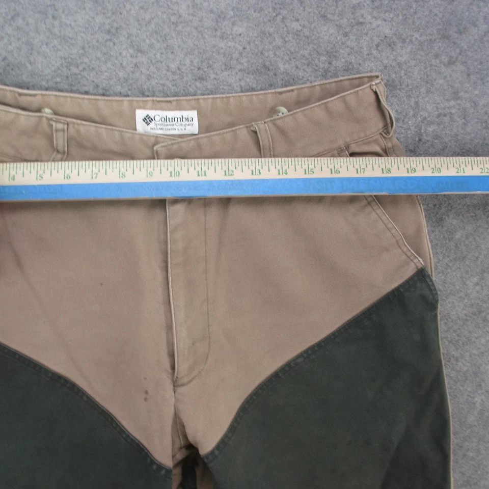 Columbia Briarshun Pantalones Para Hombre 38x32 Marrón Verde Caza Cepillo Campo Exterior Foto 4 de 4