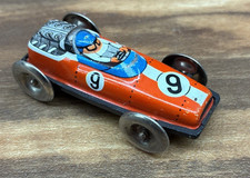 Vintage Tin Race Car Litho Made In W. Germany