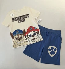Paw Patrol Toddler Boy 5T Shorts Shirt 2 PC Set Cute Outfit New
