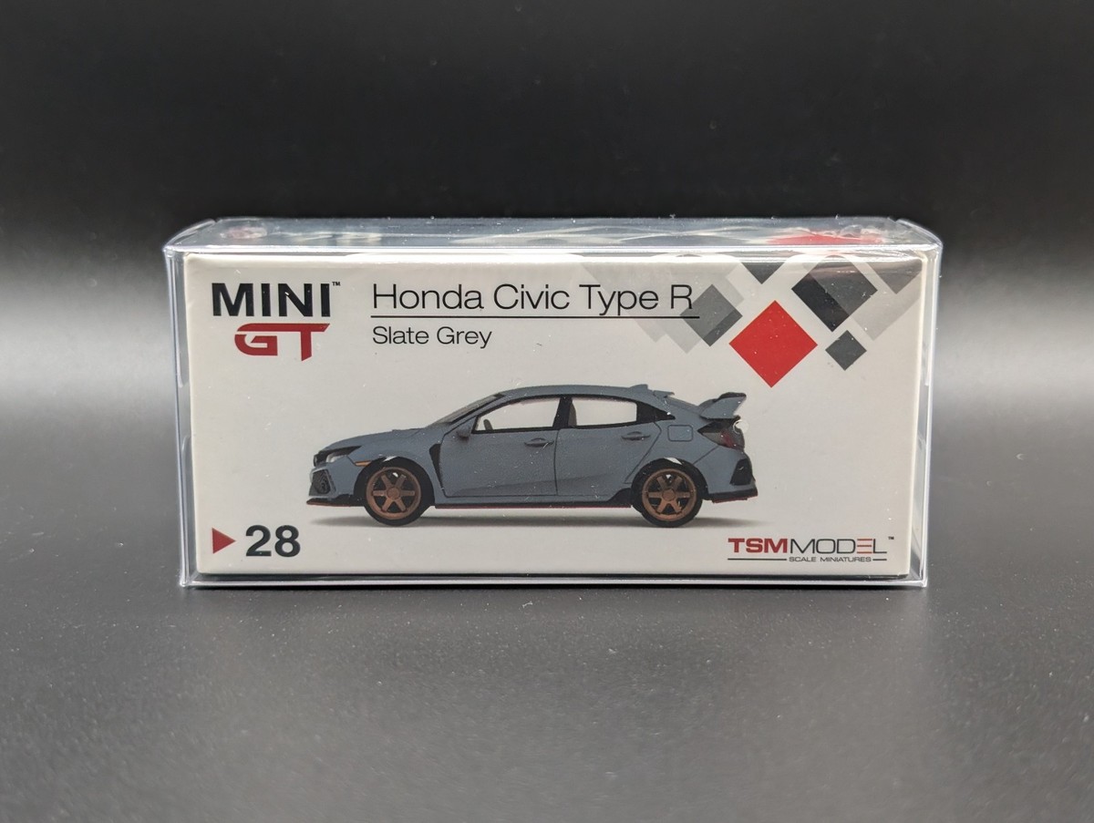 SEALED 1:64 MINI GT Honda Civic Type R FK8 Slate Grey #28 | eBay