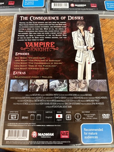 Vampire Knight : Vol 1-3 (DVD, 2008) Region 4 - Picture 5 of 6
