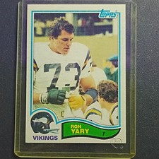 Topps 1982 Ron Yary #402 Minnesota Vikings NFL Football Card