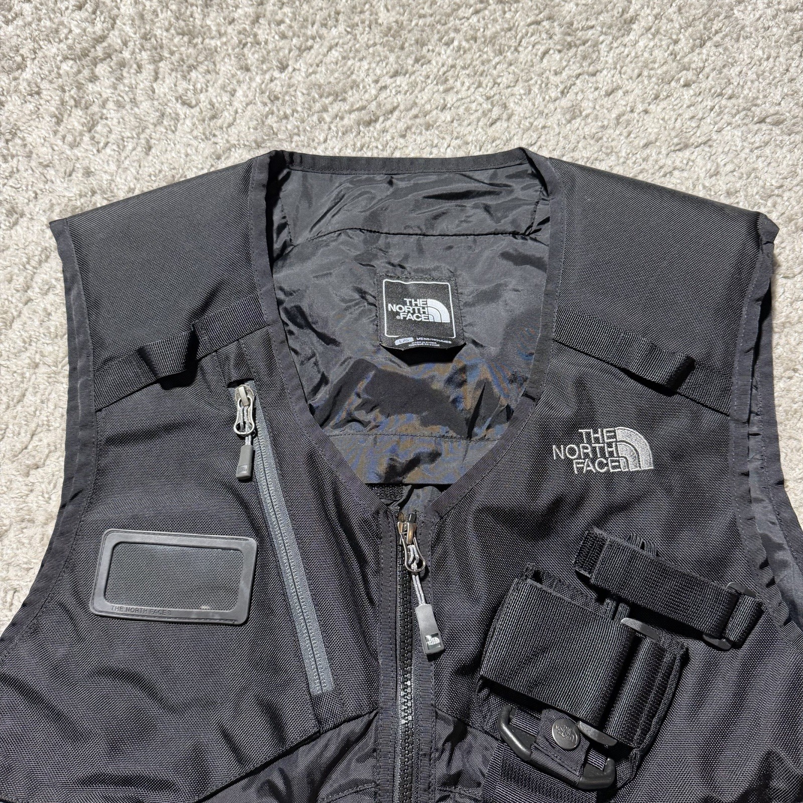 North Face Powder Guide Vest Full Zip Buckles Tech Ski Retro Tactical Large Y2k image 2
