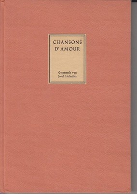 Chansons d'amour. Hofmiller, Josef