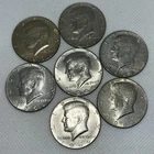 Silver Kennedy Half Dollars 1966 Coins Lot Of 7 Beautiful Coins