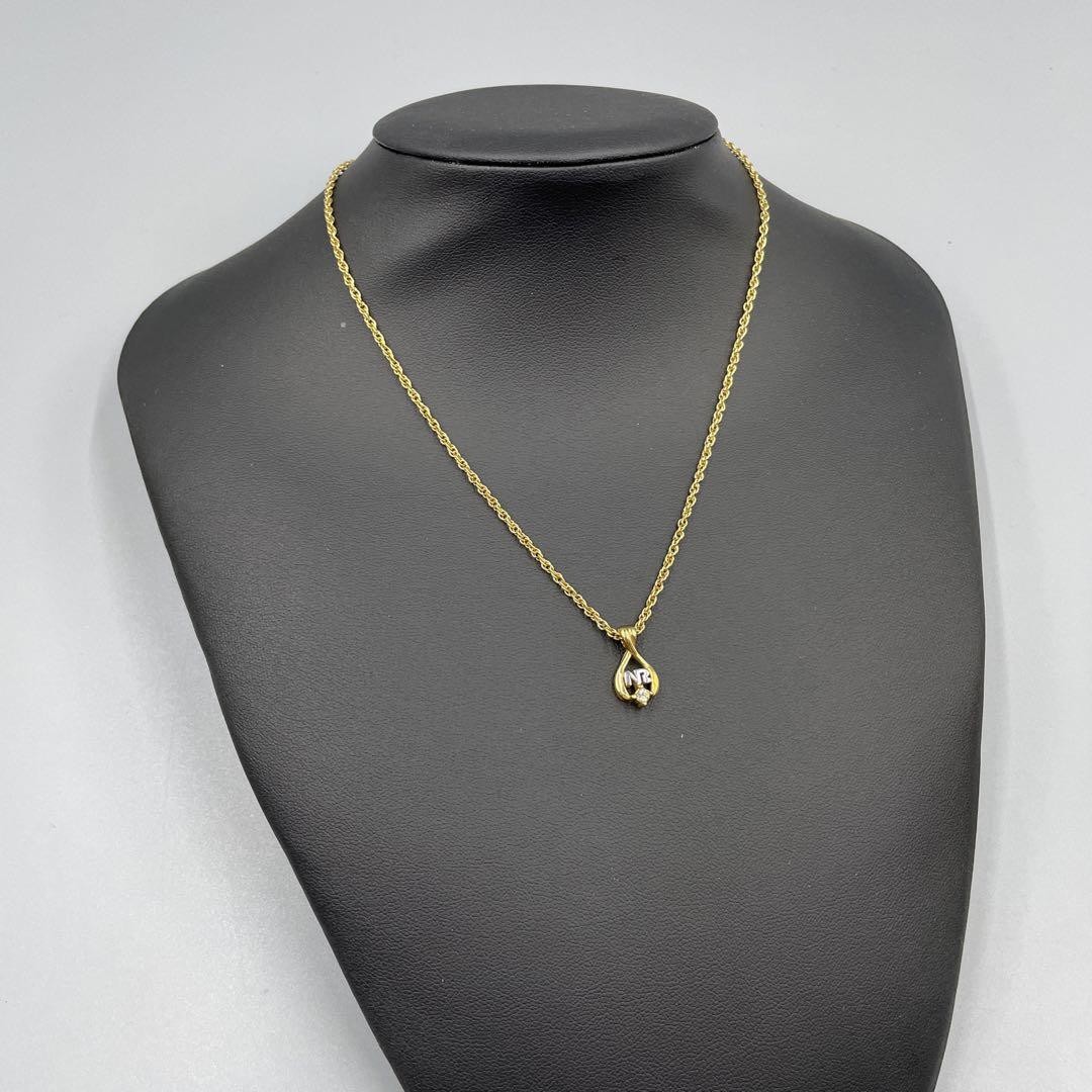 NINA RICCI Gold Drop Pendant Necklace Authentic | eBay