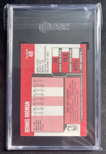1989-90 Fleer Basketball #8 Larry Bird Graded SGC 9 Mint Boston Celtics HOF - Picture 2 of 2