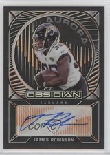 2021 Panini Obsidian Aurora Electric Etch Orange 14/75 James Robinson Auto 04jd