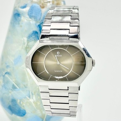RADO Lintris 39650014 Hand Wind Wristwatch Silver Brown