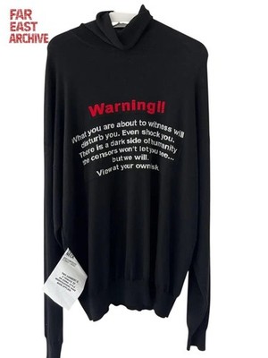 Vetements Warning Turtle Neck Sweater