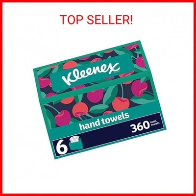 Kleenex Expressions Disposable Paper Hand Towels, 6 Boxes, 60 Towels per Box (36