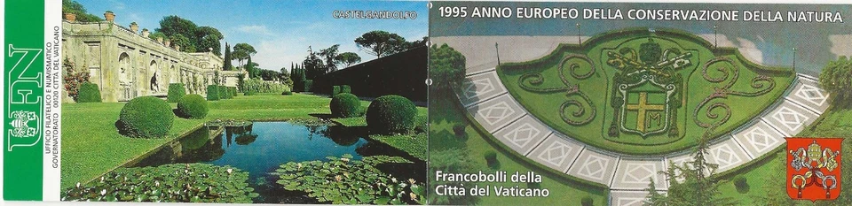 Vaticano 1995 - Folleto Europeo de Conservación de la Naturaleza - PO Fresco Foto 2 de 2