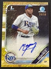 2019 Bowman Chrome - Prospects Autographs Moises Gomez #CPA-MG Gold Shimmer/50