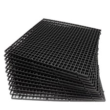 12 Pcs Aquarium Fish Tank Divider Plastic Egg Crate Aquarium Filter Bottom Tr