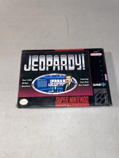 Jeopardy (Super Nintendo SNES) COMPLETE w/Game Manual Poster