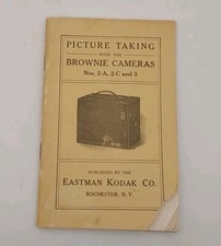 1917 Picture Taking With The Brownie Cameras Nos. 2-A, 2-C, 3 Eastman Kodak Co.