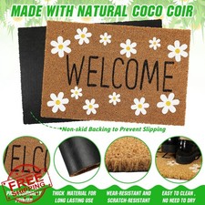 Ceenna Daisy Welcome Doormat 16x24 Non-Slip Spring Flower