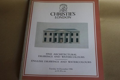 Christie's Fine Architectural Drawings and Watercolours, English Drawings and Wa